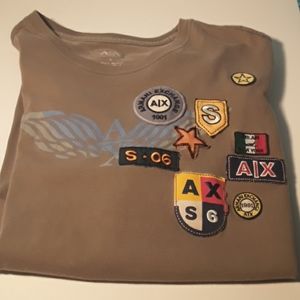 Mens Large Armani Exchange Tee Shirt Short Sleeve